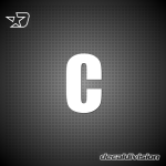 Vinyl Letter C - IMPACT